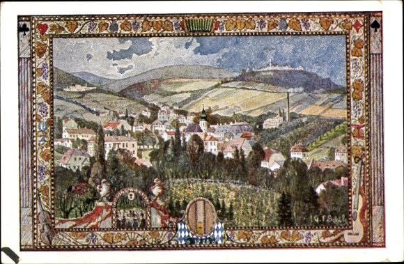 Artist PC Vienna 19 Döbling Grinzing, 10th German National Singers Festival 1928, Kahlenberg
