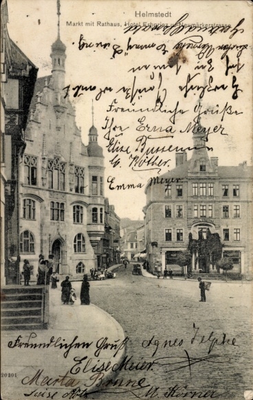 KP Helmstedt w Dolnej Saksonii, rynek, ratusz