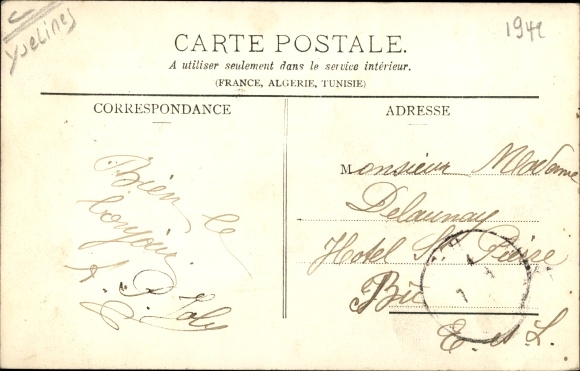 Postcard Bonnieres sur Seine Yvelines, Church