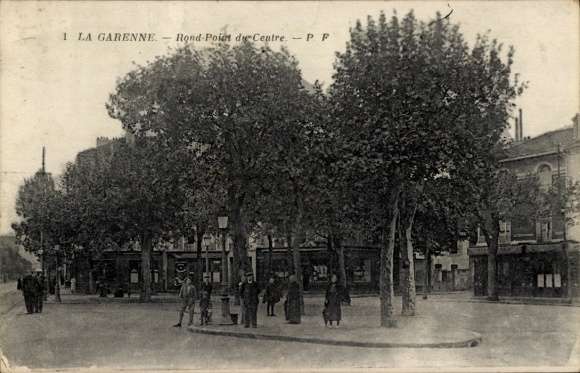 Postcard La Garenne Colombes Hauts de Seine, Round Point of the Centre