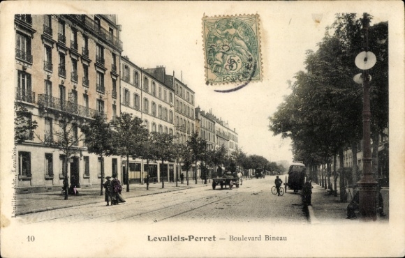 Ak Levallois Perret Hauts de Seine, Boulevard Bineau