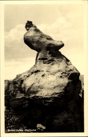 Ak Oybin in der Oberlausitz, Felsen Die Taube