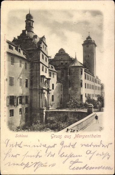 Ak Bad Mergentheim in Tauberfranken, Schloss