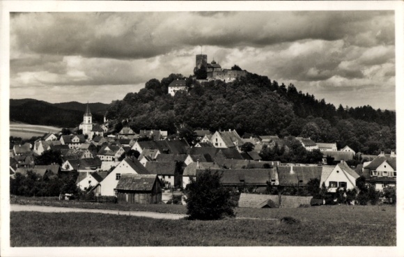 Ak Falkenstein in der Oberpfalz, Gesamtansicht, Burg Falkenstein
