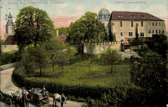 Postcard Schweinsburg Neukirchen Pleiße, Schweinsburg Castle