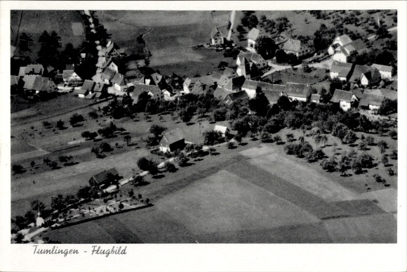 Postcard Tumlingen Waldachtal in the Black Forest, aerial photograph