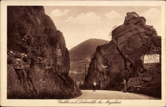 KP Mayschoß on the Ahr, Gucklei at the Lochmühle, basalt rocks