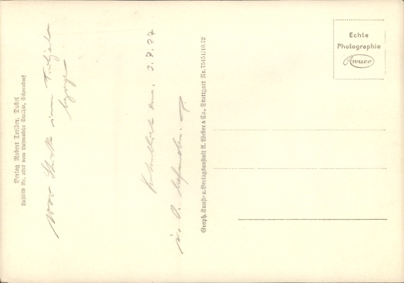 Postcard Dobel in the Black Forest, aerial photograph