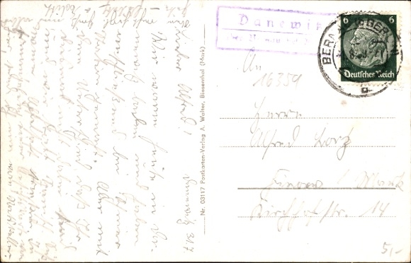 Postcard Biesenthal in der Mark, Am Markt, war memorial