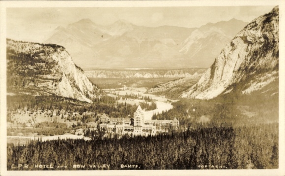 Park Narodowy PC Banff Alberta Kanada, Hotel CPR, Dolina Bow