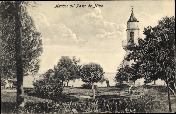 Postcard Paraguay, Mirador del Paseo de Miter