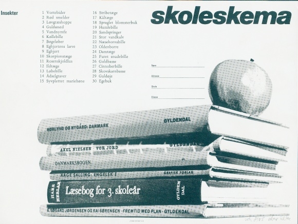 Timetable Advertising, Credit Banks, Insects, Books