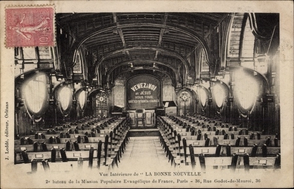 KP La Bonne Nouvelle, Bateau de la Mission Populaire Evangelique de France, Paryż