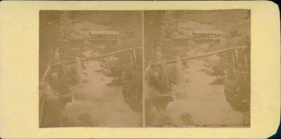 Stereo Foto Zermatt Kanton Wallis Schweiz, Teilansicht