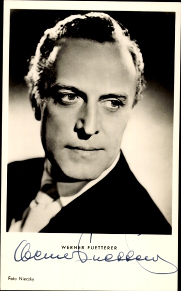 Ak Schauspieler Werner Fuetterer, Portrait, Autogramm