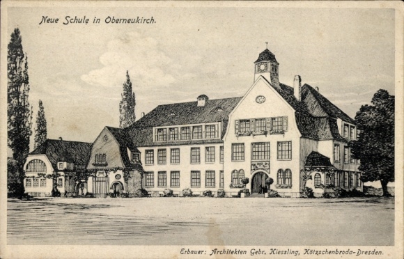 Artist PC Oberneukirch Neukirch in Lausitz, New School, architects Gebr. Kiessling