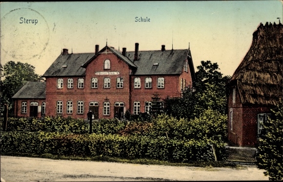 Ak Sterup in Schleswig Holstein, Schule