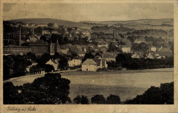 Postcard Kettwig Essen in the Ruhr area, general view