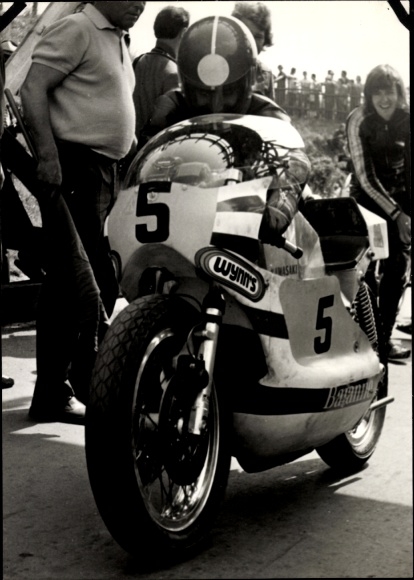 Photo motor racing, motorcycle racer Éric Offenstadt, motorcycle
