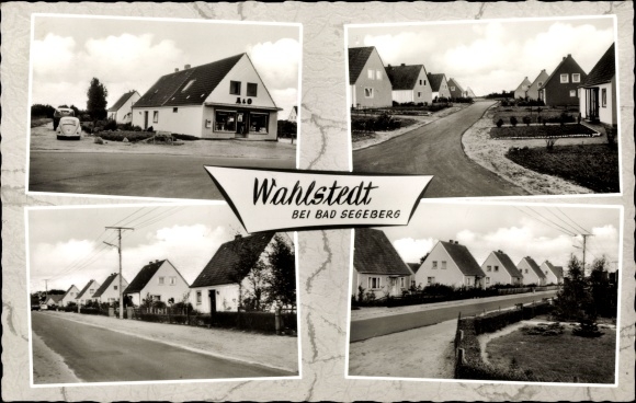 Ak Wahlstedt Kreis Segeberg, Straßenpartien, Häuser mit Gärten