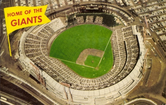 Ak San Francisco Californië VS, thuisbasis van de Giants, Candlestick Park, honkbal, geopend in 1960