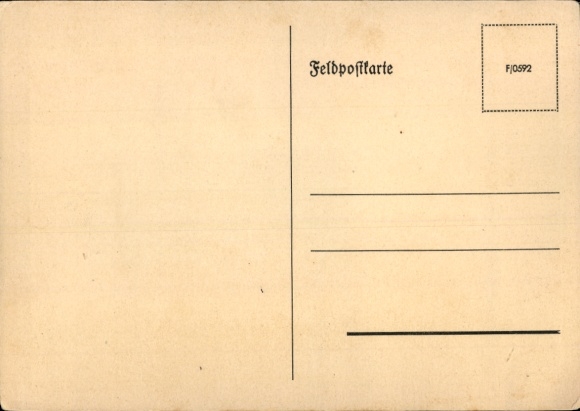 Artist Postcard Motor Vehicle Replacement Department 20, Recruits ABL 16, Eintonner