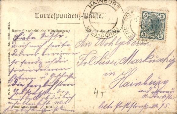 Letters Postcard Vimperk Winterberg Bohemian Forest South Bohemia, Ringplatz