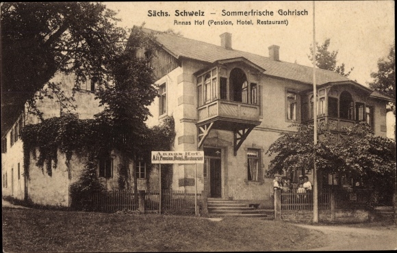 Postcard Gohrisch Saxon Switzerland, Annas Hof