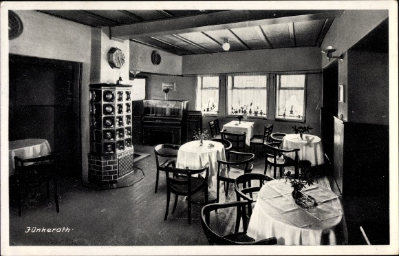 Postcard Jünkerath in the Eifel, cafe, pastry shop, wine bar, owner Josef linen