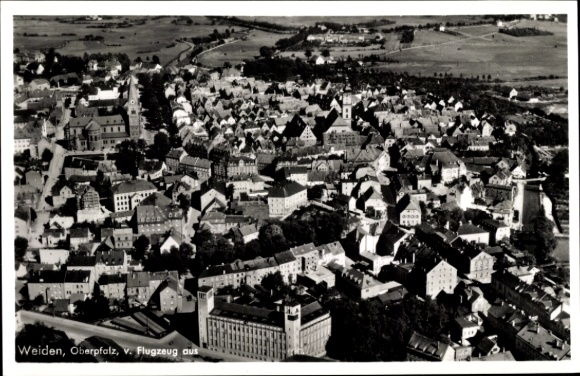 Ak Weiden in der Oberpfalz, luchtfoto