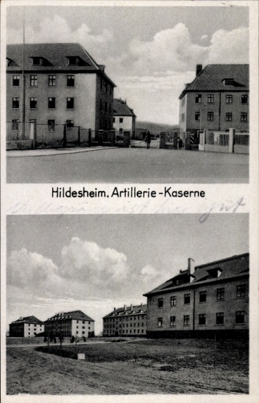 Postcard Hildesheim in Lower Saxony, Artillery Barracks