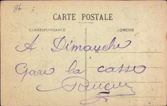 Postcard Plougonvelin Finistère, Pointe de Saint Mathieu, ruins