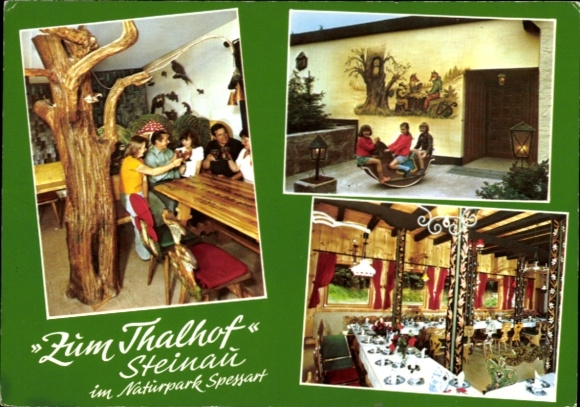 Ak Steinau an der Straße Hessen,  zum Thalhof, Gastraum, Wippe