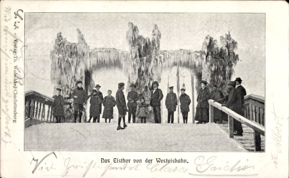 Ak Berlin Charlottenburg, Eistor von der Westeisbahn