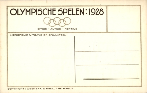 Postcard Olympic Games 1928, The Captains, Referees and Linesmen Uruguay Argentina