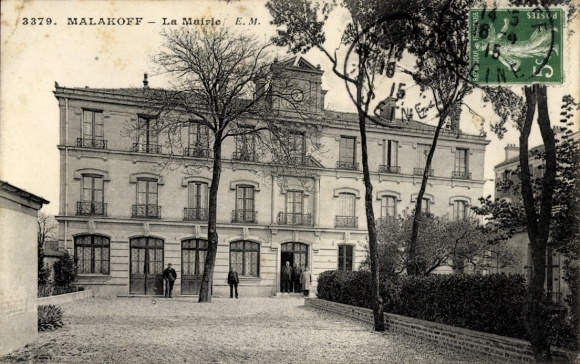 Ak Malakoff Hauts de Seine, La Mairie