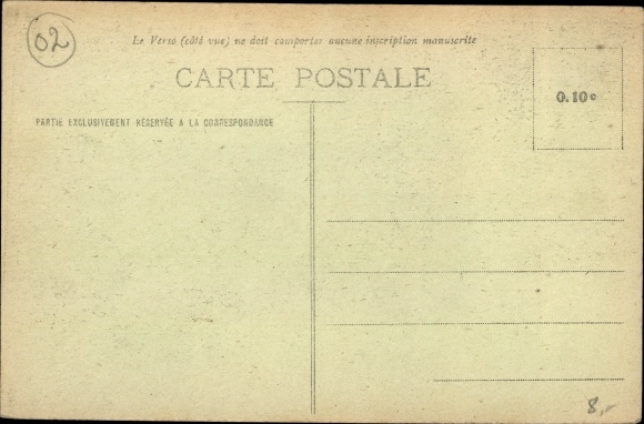 Postcard Sissonne Aisne France, La Gare, Railway