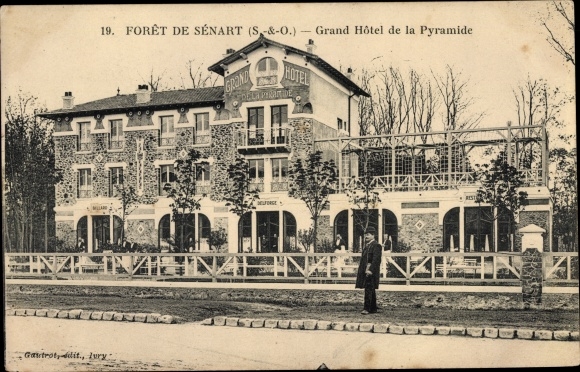 Ak Forêt de Sénart Essonne, Grand Hôtel de la Pyramide
