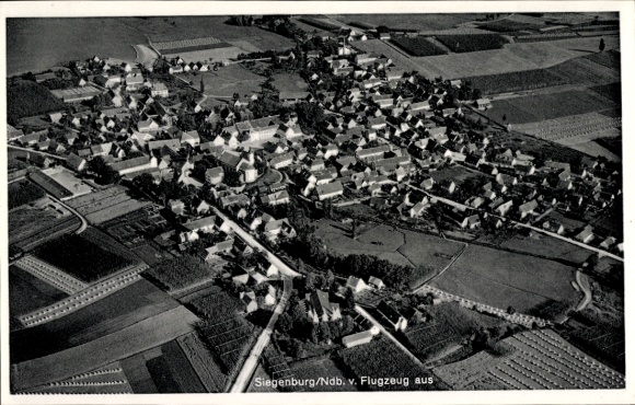 Postcard Siegenburg in Lower Bavaria, aerial photograph