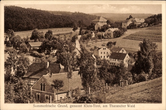 Postcard Grund Mohorn Wilsdruff Saxony, Little Tyrol at the Tharandt Forest