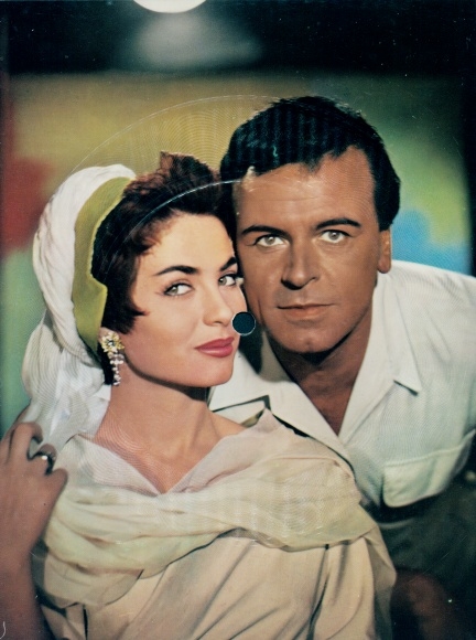 Record Postcard actor Giulia Rubini and OW Fischer, portrait