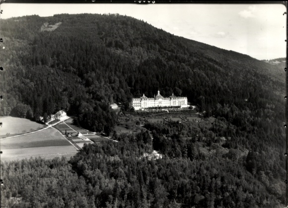 Ak Sanatorium am Hausstein Schaufling in Neder-Beieren, luchtfoto