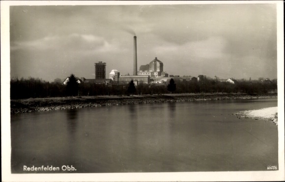 Postcard Redenfelden Raubling in Upper Bavaria, factory facilities