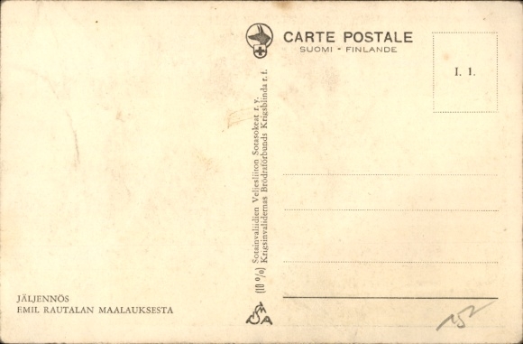 Artist Postcard Carl Gustaf Emil Mannerheim, Commander-in-Chief of the Finnish Army, World War I