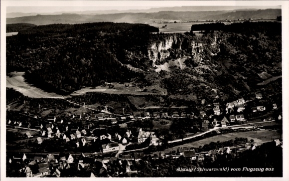 Ak Aistaig Oberndorf am Neckar Schwarzwald, Luftaufnahme