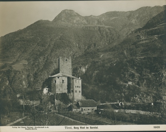foto Renon Ritten Zuid-Tirol, kasteel Ried in Sarntal, NPG 16420