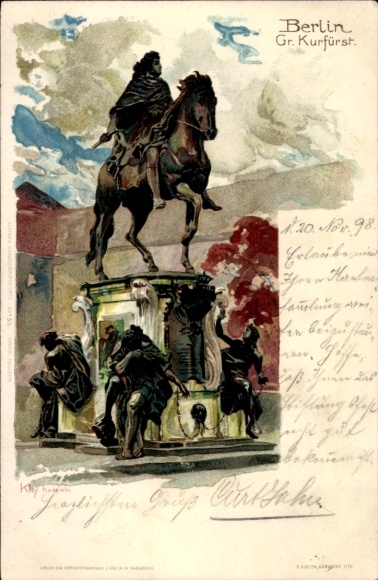 Artist Postcard Kley, Heinrich, Berlin Charlottenburg, Great Elector