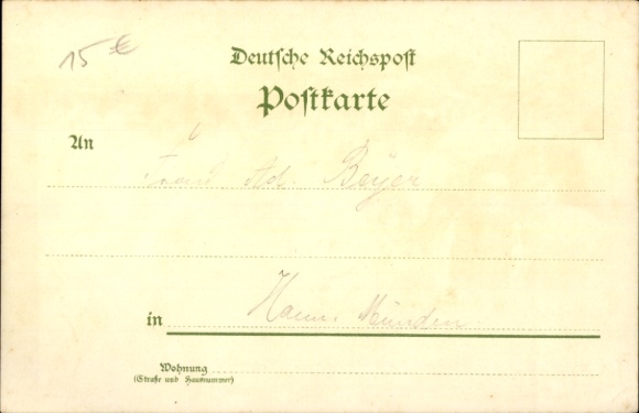 litho Leipzig, Saksische Thüringer Industrie- en Handelstentoonstelling 1897, vrouwen in klederdracht