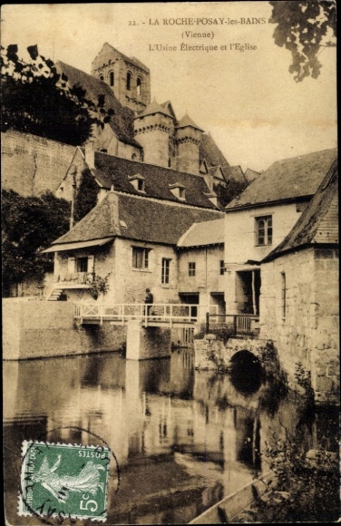 PC La Roche Posay Vienne, Usine Electrique, Eglise