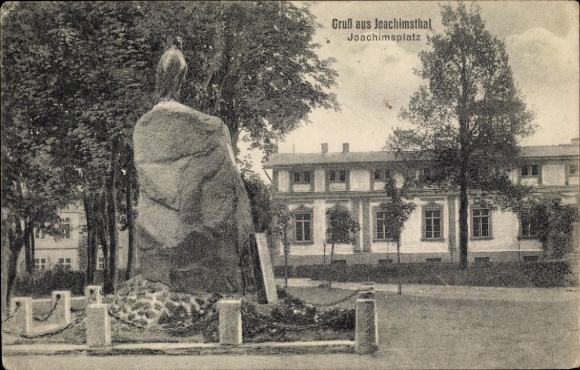 Postcard Joachimsthal in the Uckermark, Joachimsplatz